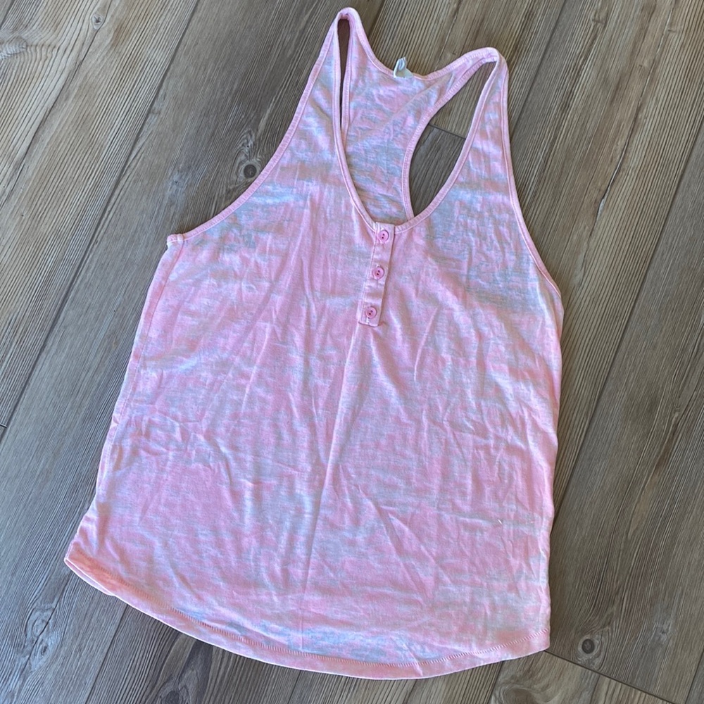 Alternative apparel Orange/pink tank top Size Small